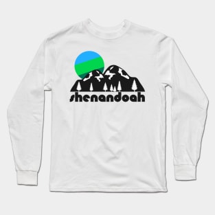 Retro Shenandoah ))(( Tourist Souvenir National Park Design Long Sleeve T-Shirt